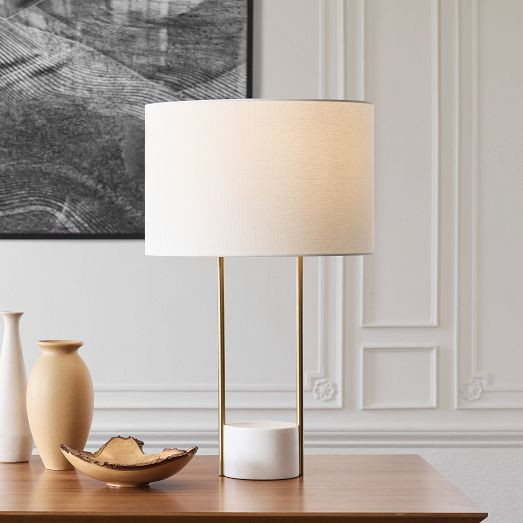Industrial Outline Table Lamp (27") | West Elm (US)