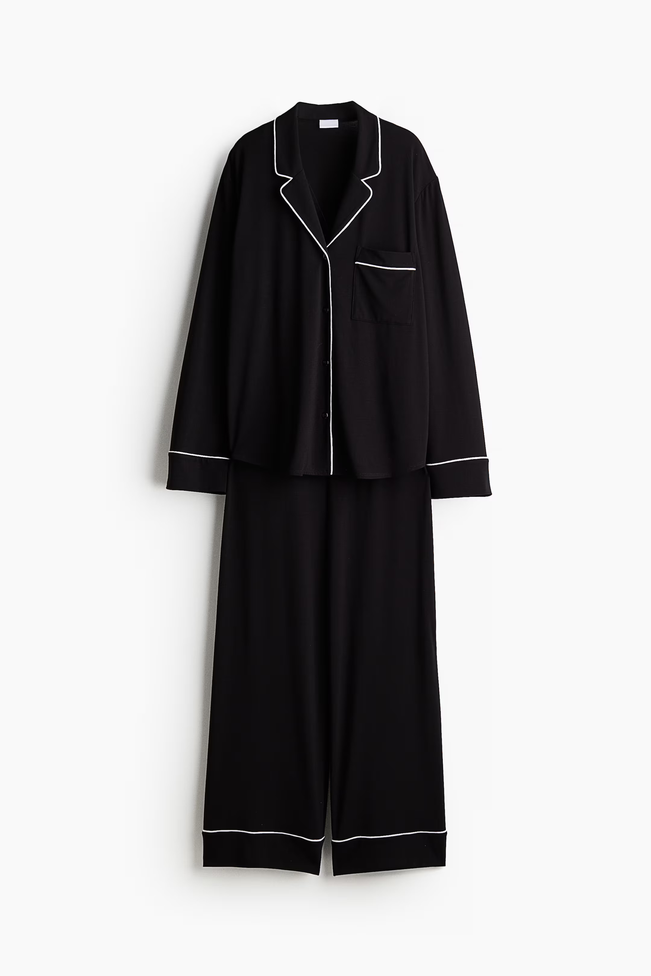 Pajama Shirt and Pants - Black - Ladies | H&M US | H&M (US + CA)