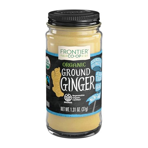 Frontier Co-op Organic Ginger Root Powder, 1.31 Ounce Bottle, Spicy Sweet Powder For Food & Tea, Finely Ground, Kosher | Amazon (US)