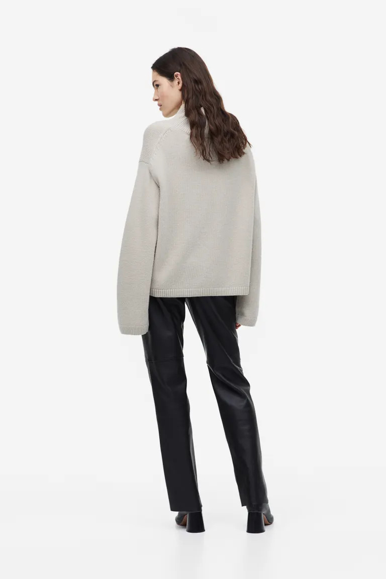 Straight Leather Pants | H&M (US + CA)