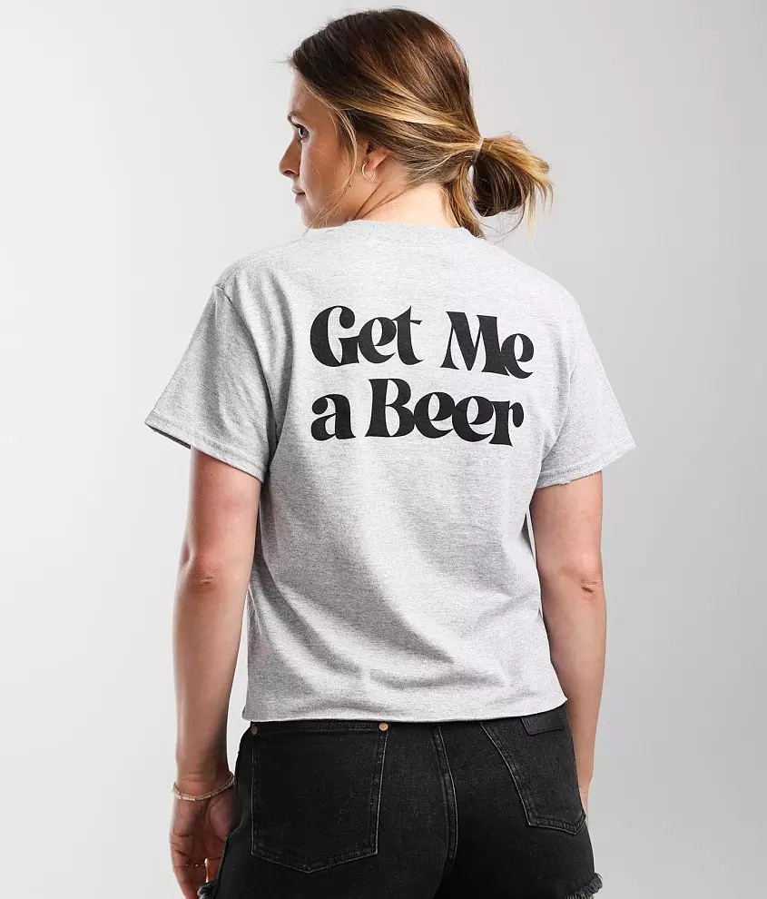 T-Line Get Me A Beer Cropped T-Shirt | Buckle