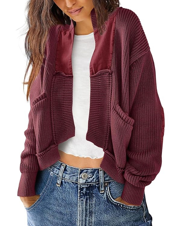 SENSERISE Womens Cardigan Sweaters Cable Knit Sweater Open Front Long Sleeve Chunky Cardigan Oute... | Amazon (US)