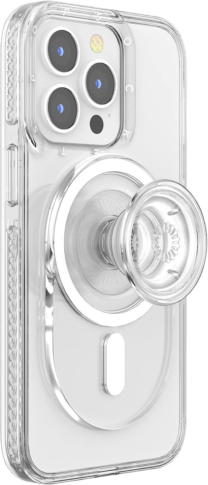 PopSockets: Phone Grip for MagSafe, Phone Holder, Wireless Charging Compatible - Clear | Amazon (US)