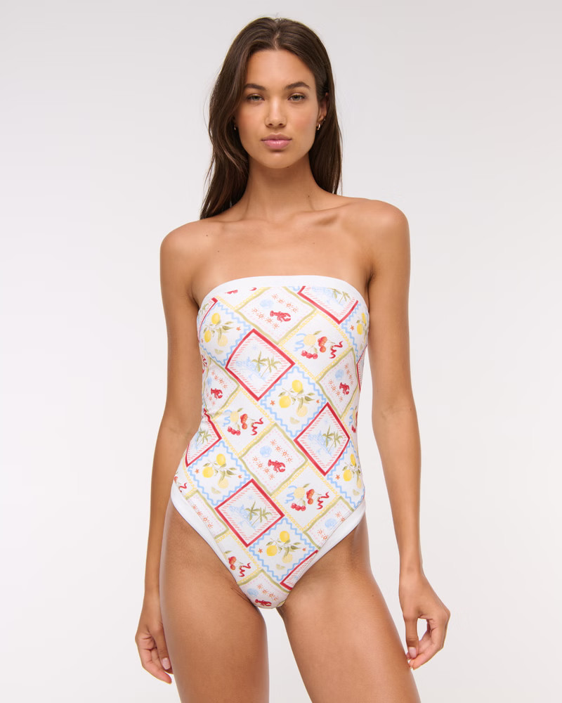 Women's A&F Marina One-Piece Swimsuit | Women's Swimwear | Abercrombie.com | Abercrombie & Fitch (US)
