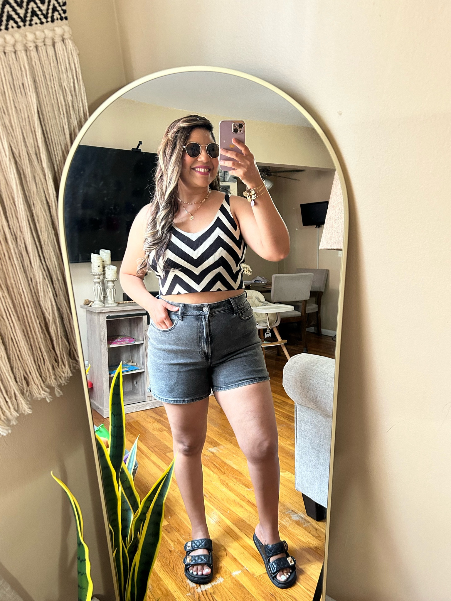 Summer Saturday outfit 🖤
Wearing L in top 😉

#LTKSeasonal #LTKShoeCrush #LTKFindsUnder50
