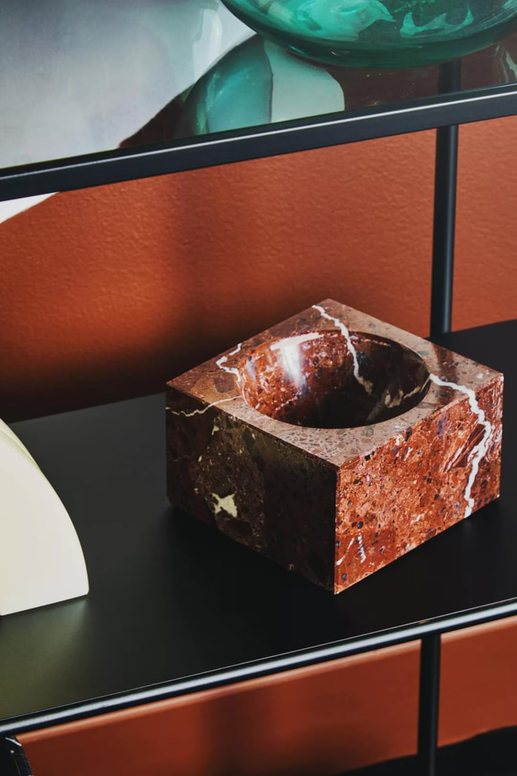 Salmo Square Bowl - White And Red - Fifty Five South - Home All | H&M GB | H&M (UK, MY, IN, SG, PH, TW, HK)