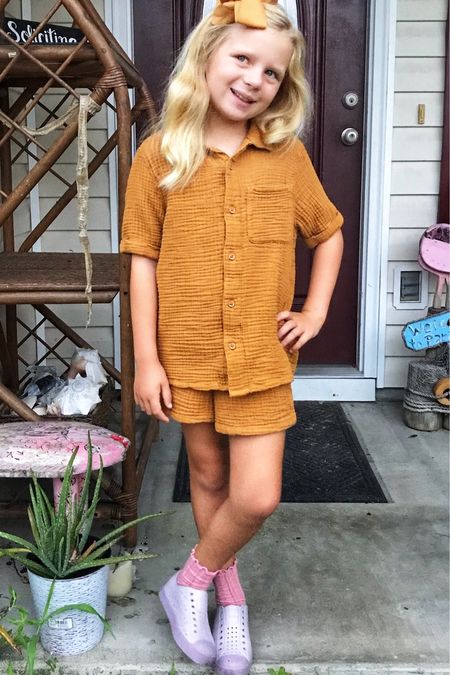Little Co found at KOHL’S! Mini Gauze set for little girls and little boys! School outfit! Beach outfit! Native Bloom Jefferson shoes for kids!

#LTKkids #LTKunder50 #LTKBacktoSchool