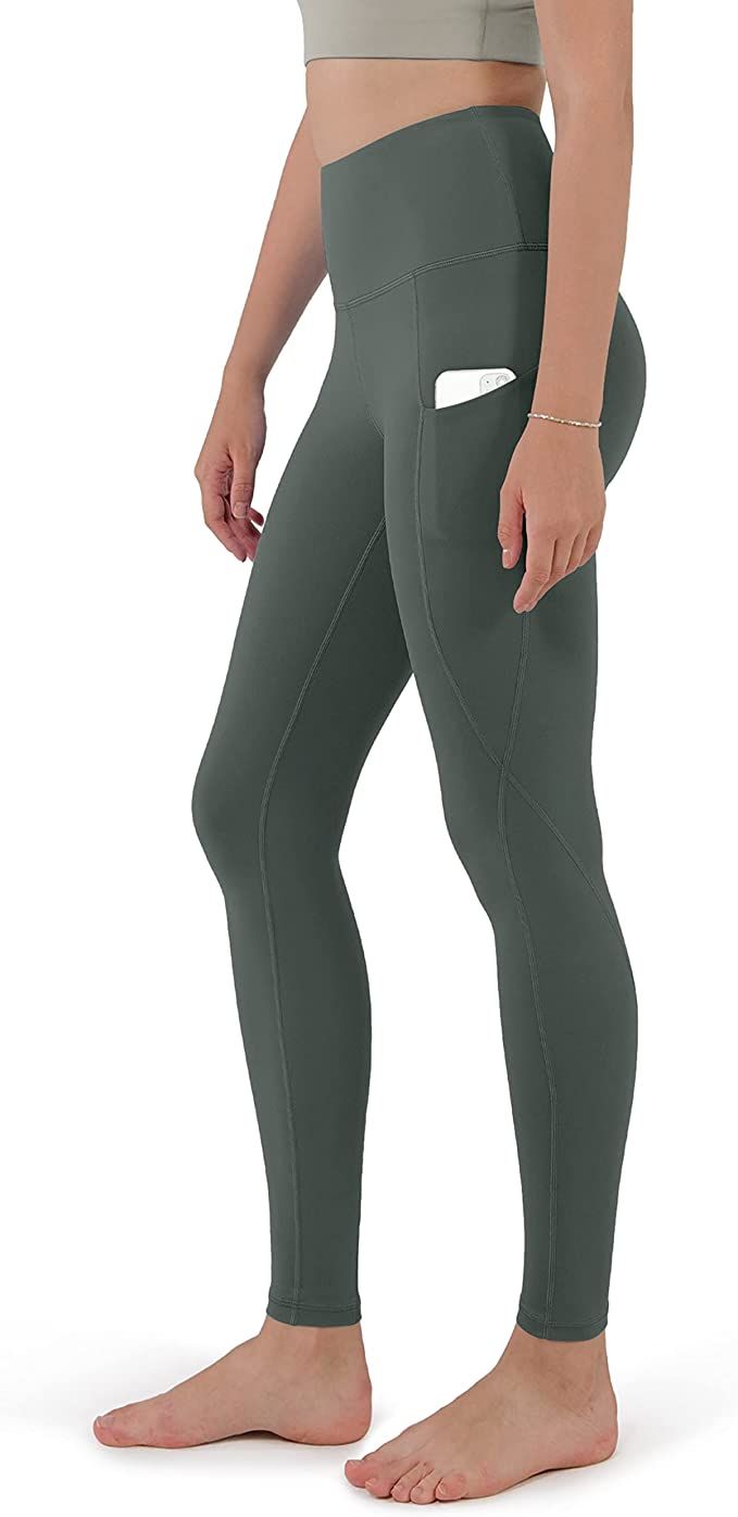 ODODOS Women's High Waisted Yoga Leggings with Pockets,Tummy Control Non See Through Workout Athl... | Amazon (US)