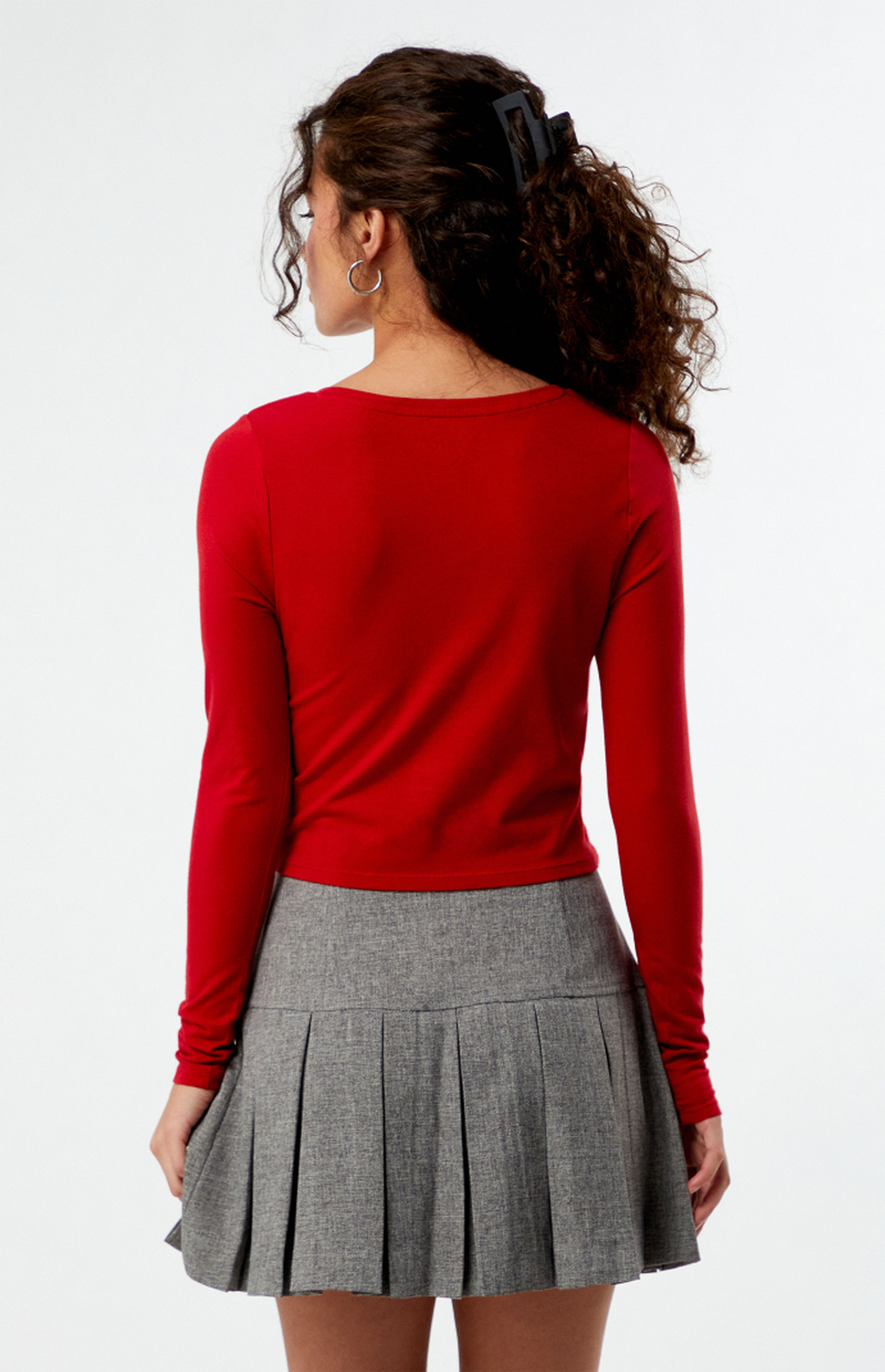 Another Girl Pleated Split Mini Skirt | PacSun