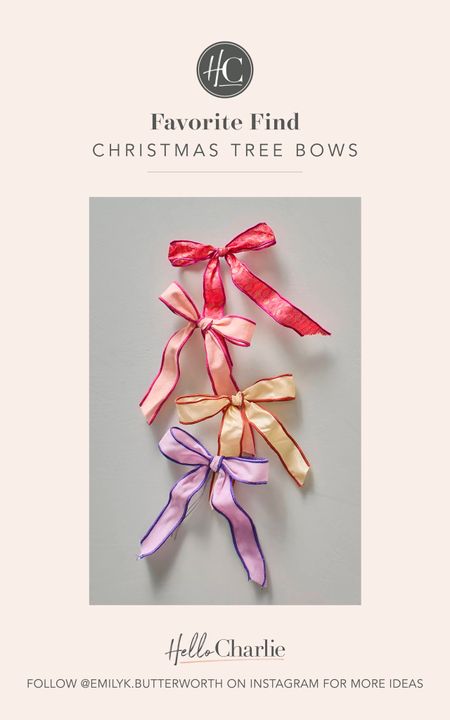 Bows are classic but I love how they are trending this season in the best way. These I gasped out loud when I found them - so perfect for a pink Christmas tree! 


#LTKHoliday #LTKGiftGuide #LTKSeasonal