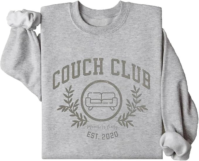 The Couch Club Sweatshirt, Funny Homebody Trendy Couch Club Sweatshirt | Amazon (US)