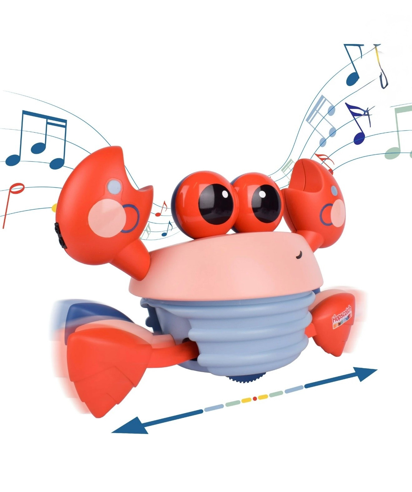 Hopscotch Lane Musical Crawling Crab, Red Dancing Toy, Babies and Toddlers, Unisex, Ages 6+ Months

#LTKBaby #LTKKids