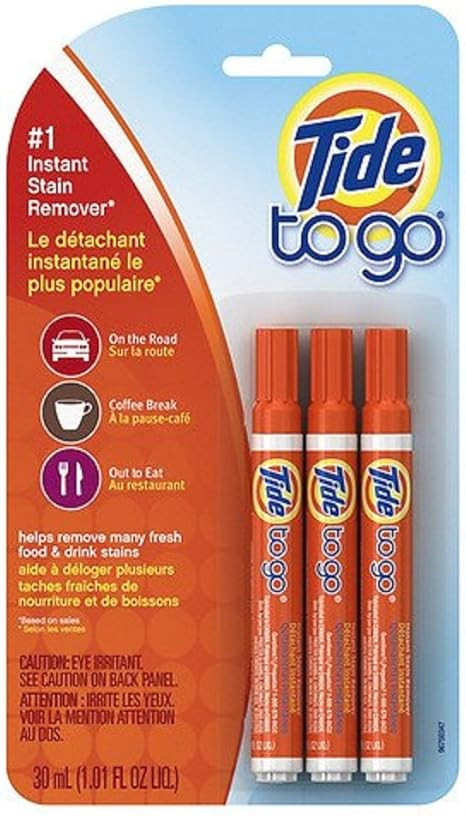 Tide to Go Instant Stain Remover Pens 3 ea (Pack of 1), White | Amazon (US)