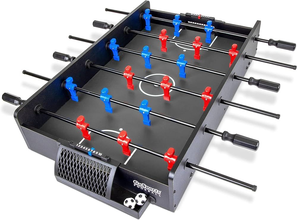 GoSports 32 Inch Tabletop Foosball Game Set - Oak or Black | Amazon (US)