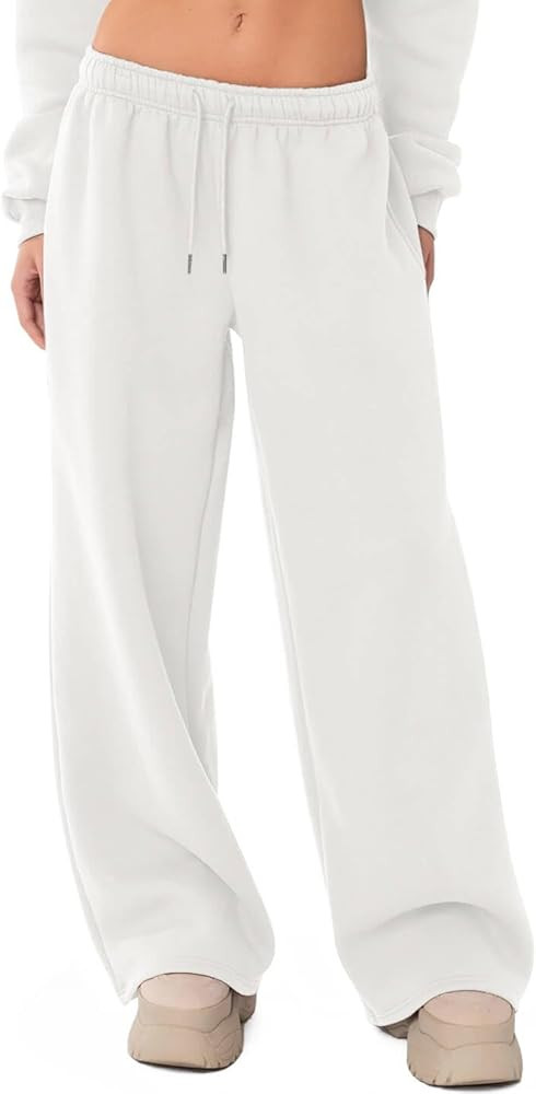 Ugerlov Wide Leg Sweatpants Women 2026 Trendy Fleece Lined Baggy Sweat Pants Athletic Lounge Swea... | Amazon (US)
