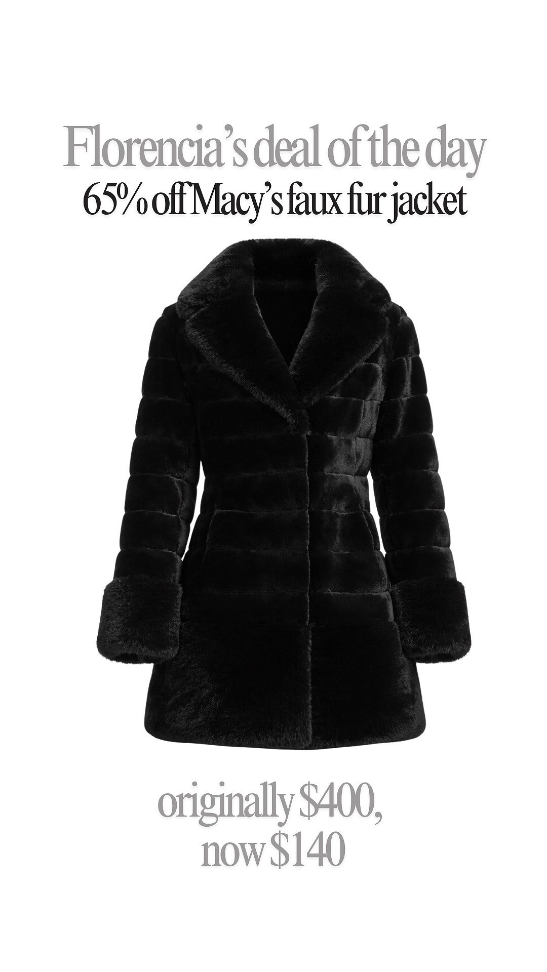 For today’s deal of the day, I wanted to find another photo for coat since the white one was so popular!

Macy’s has a ton of great brands offering info, I love the look of this one super classic and elegant.

This one is also slightly longer, so it would be super warm to layer over night outfits 🔥🔥🤩🤩

#LTKSaleAlert