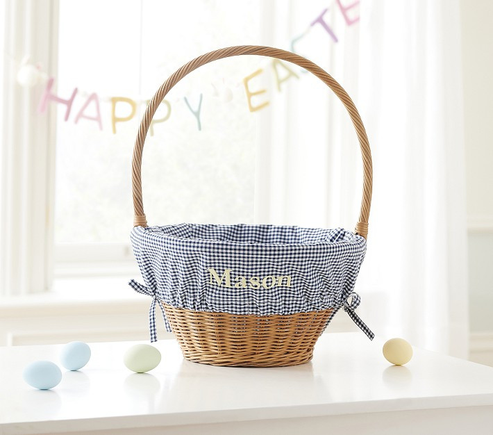 Gingham Easter Basket Liners | Pottery Barn Kids