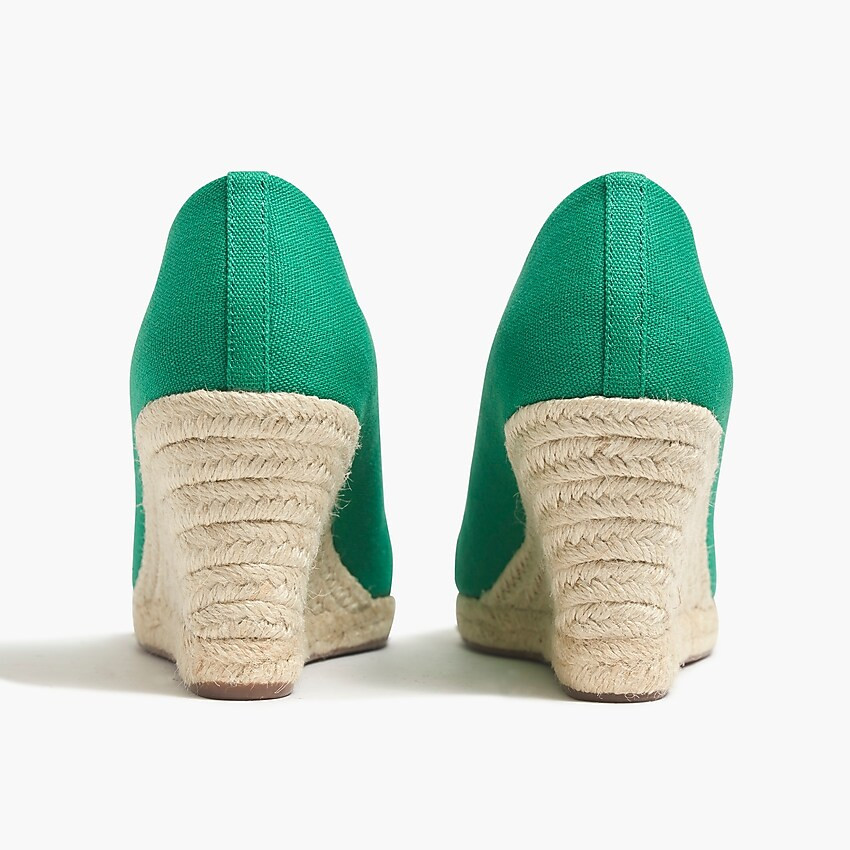 New canvas espadrille wedges | J.Crew Factory