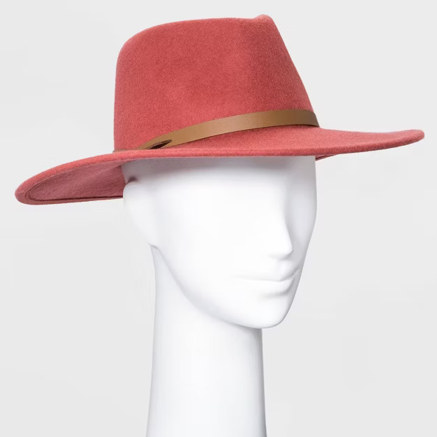 Women's Wide Brim Felt Fedora Hat - Universal Thread™ | Target