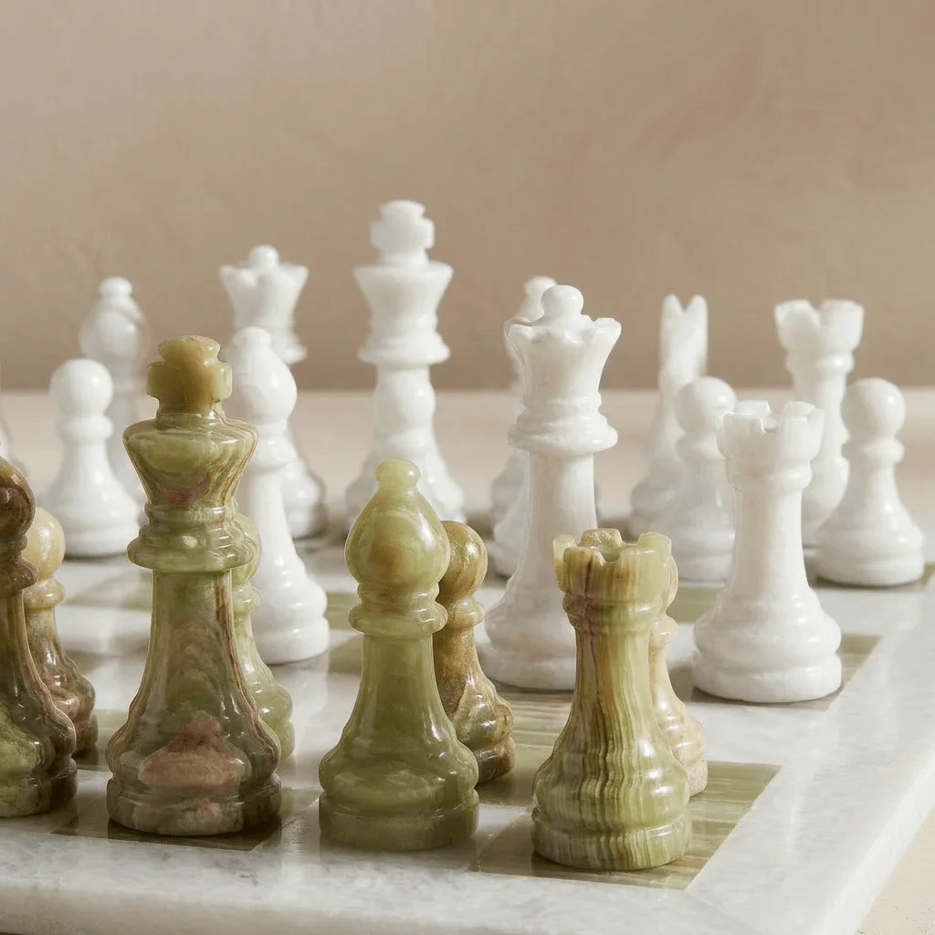 16" Handmade Marble Chess Set - Large Size Luxury Marble Chess Set With Elegant Gift | Wayfair North America