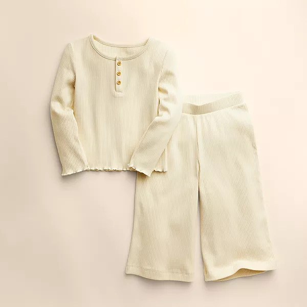 Baby & Toddler Little Co. by Lauren Conrad Henley Tee & Wide Leg Pants Set | Kohl's