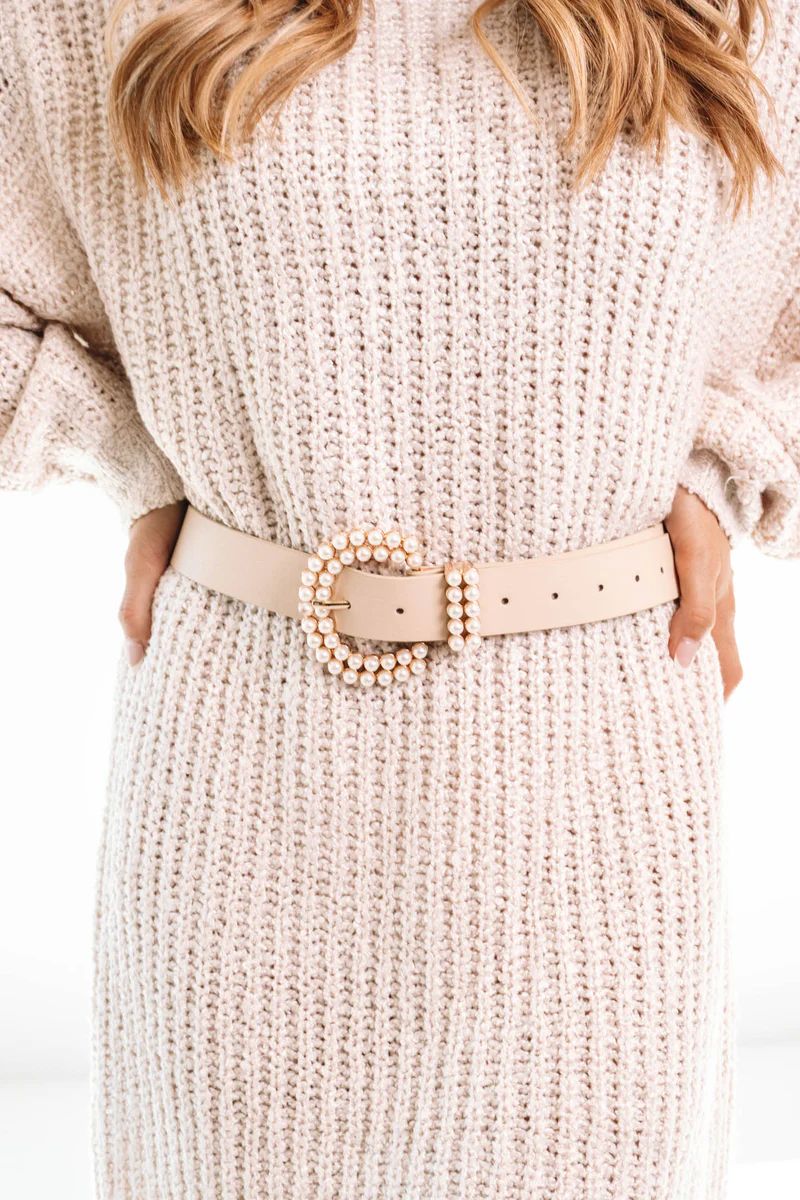 Forever Elegant Pearl Belt - Beige | The Impeccable Pig