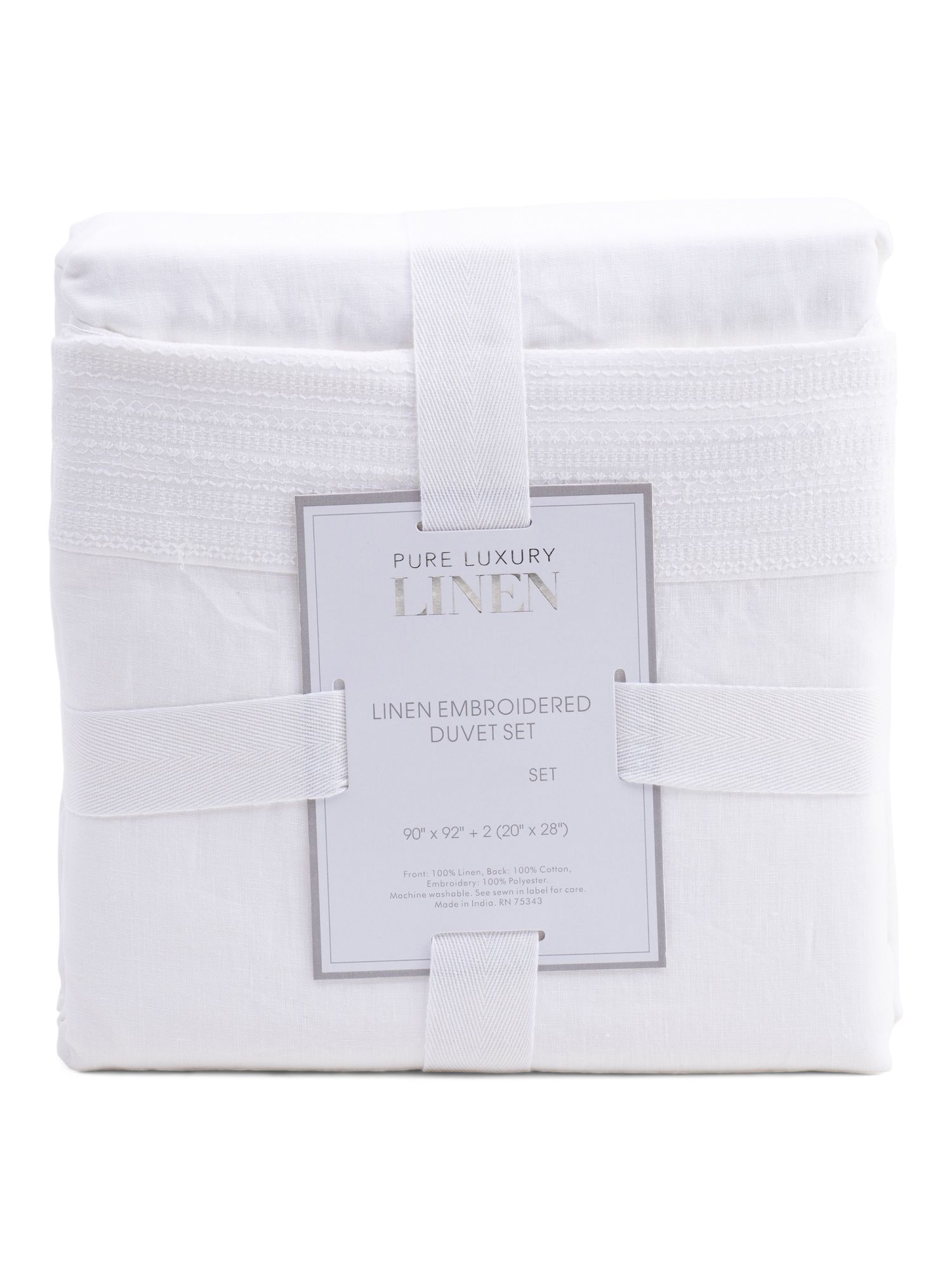 Linen Embroidered Duvet Set | Bed & Bath | Marshalls | Marshalls