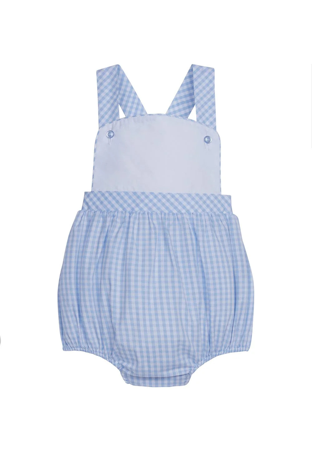 Conrad Sunsuit - Airy Blue Plaid | Little English