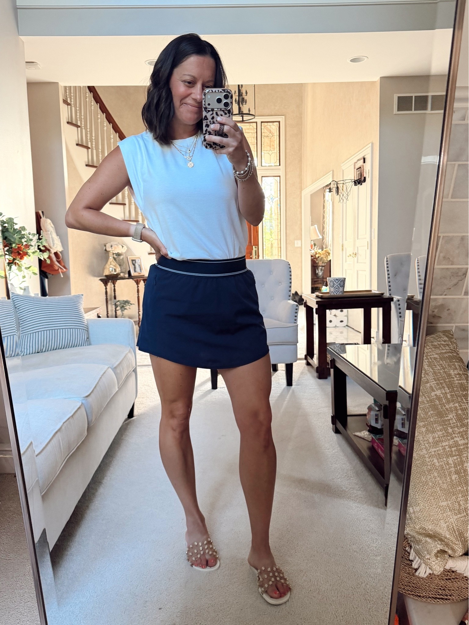 Mom outfit of the day! Walmart skort runs true to size - wearing a small.

#LTKootd #LTKOver40 #LTKActive