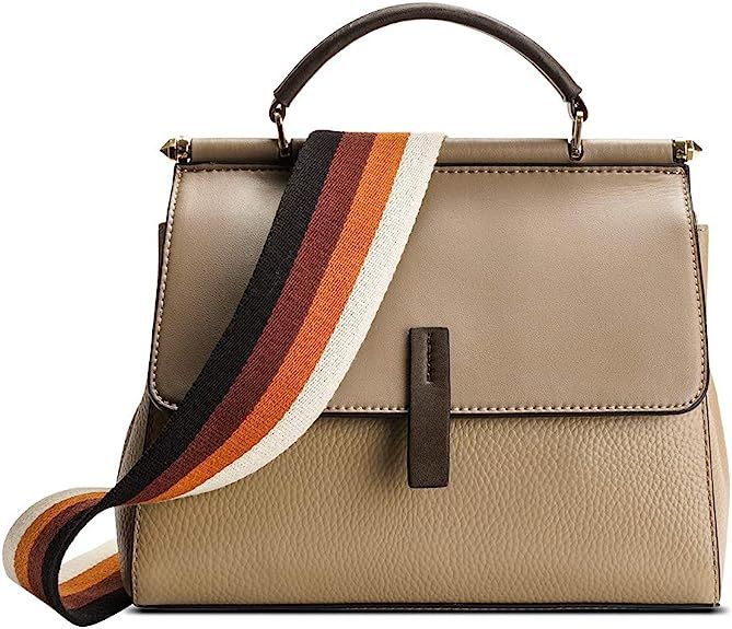 Genuine Leather Crossbody Bags for Women, Ladies Top Handle Handbag Fashion Messenger Shoulder Ba... | Amazon (US)