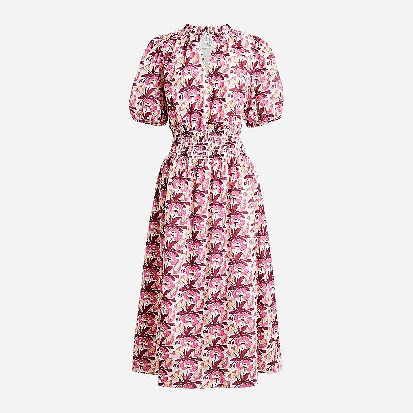 Smocked-waist dress in Liberty® Butterfield Poppy fabric | J.Crew US