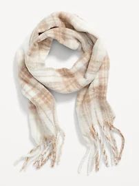 Cozy Soft-Brushed Patterned Scarf for Women | Old Navy (CA)