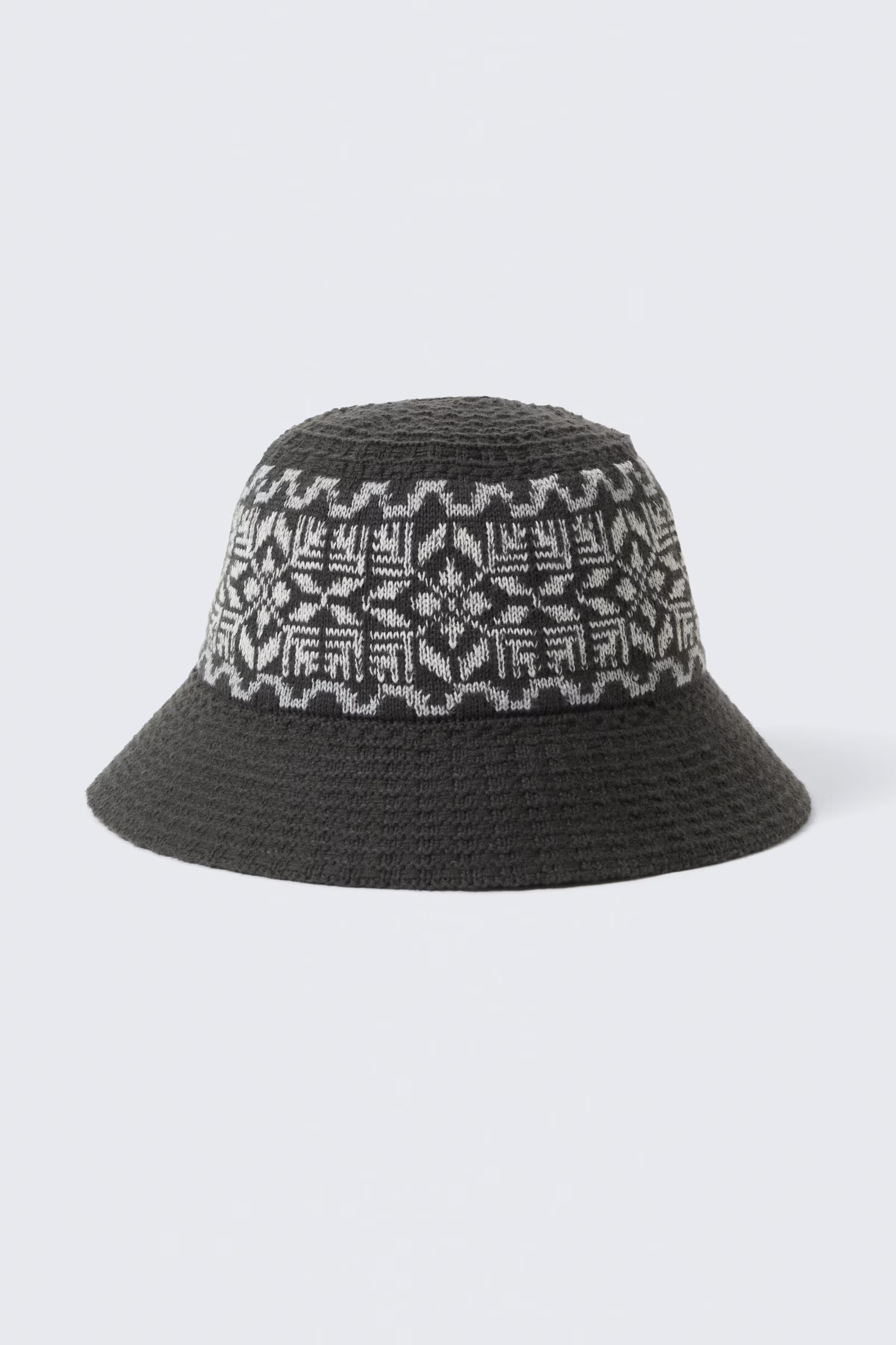 Knitted Jaquard Bucket Hat | Weekday
