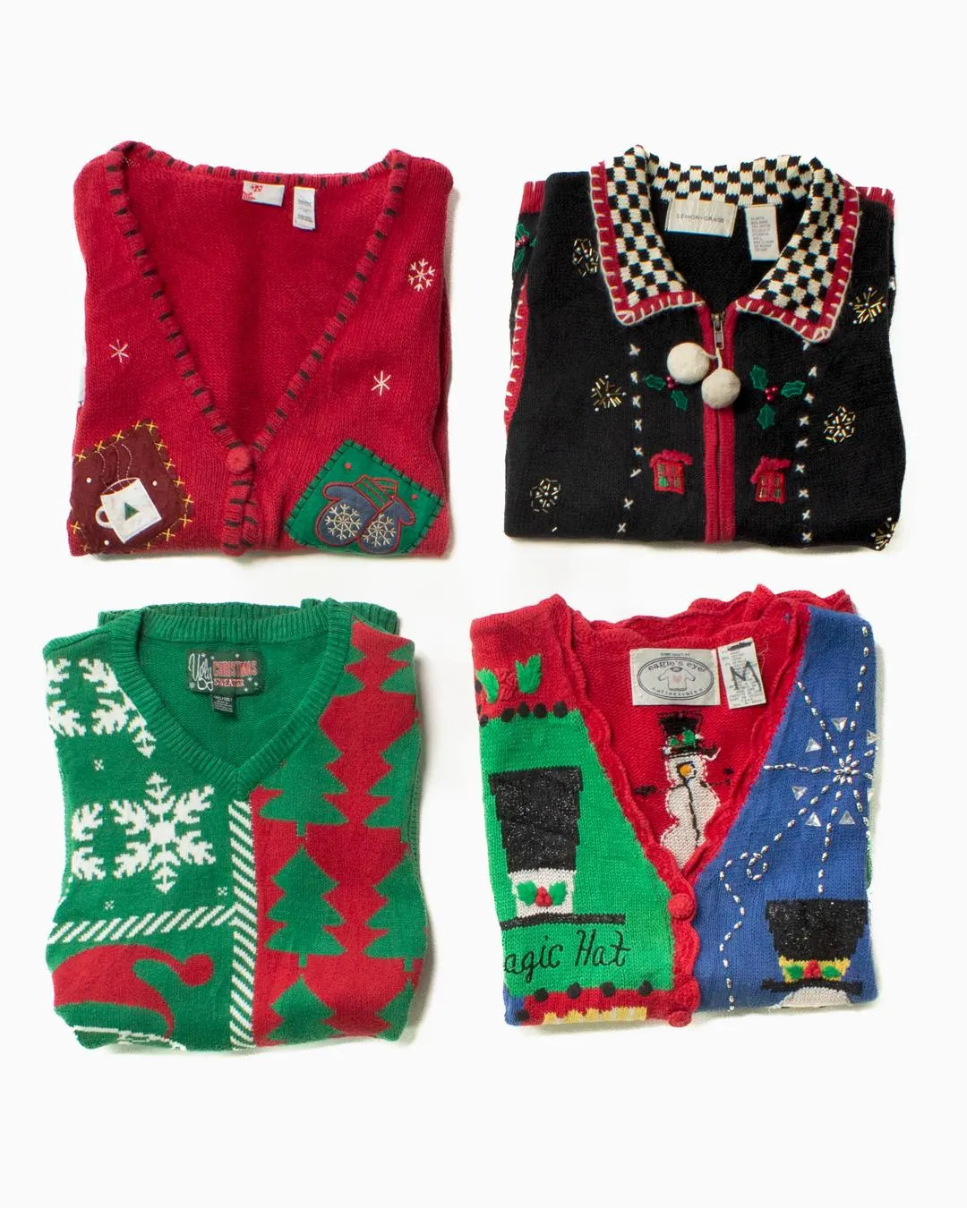 Mystery Vintage Ugly Christmas Sweater Vest - Etsy | Etsy (US)