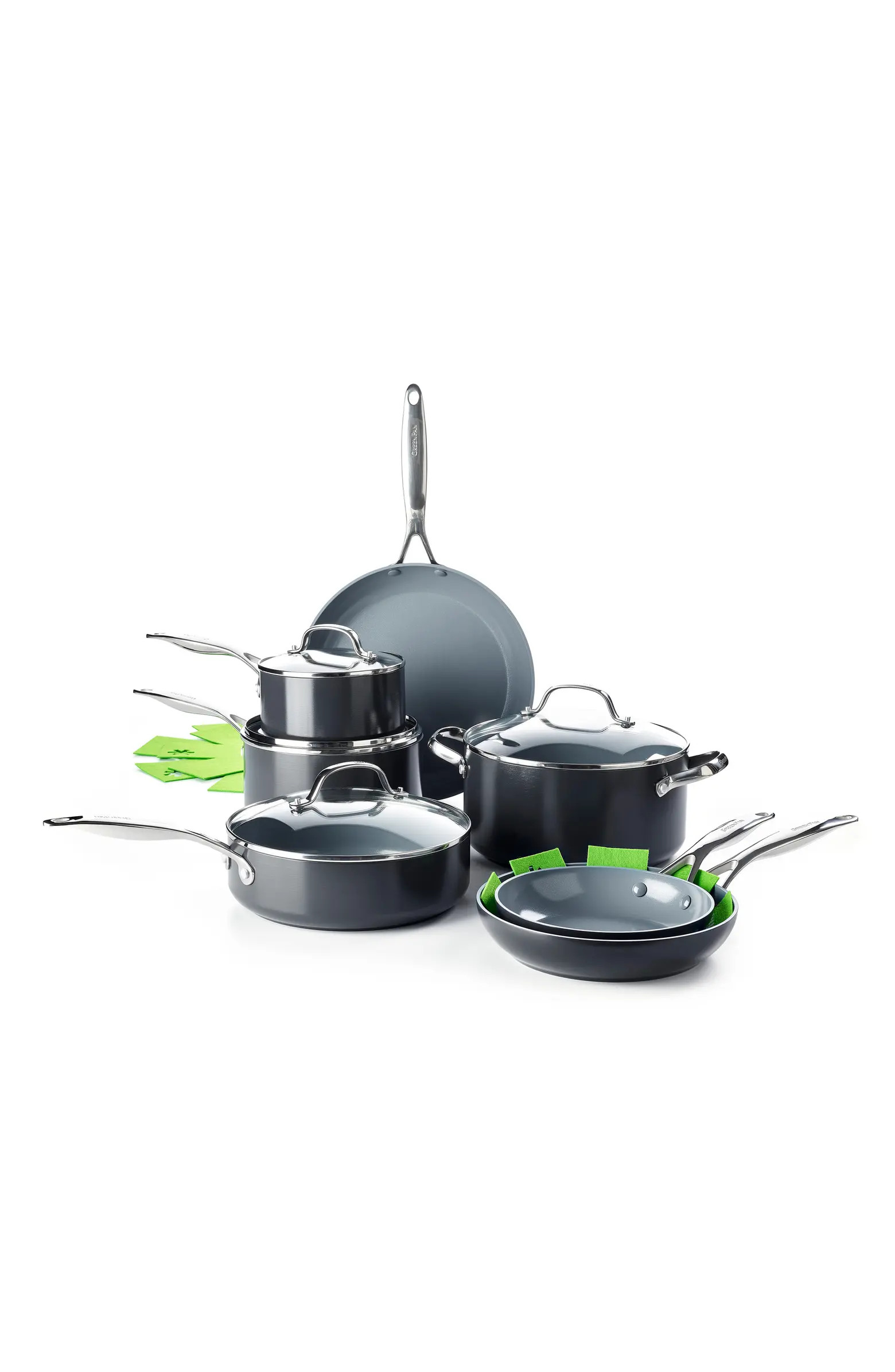 GreenPan Valencia Pro 11-Piece Anodized Aluminum Ceramic Nonstick Cookware Set | Nordstrom | Nordstrom