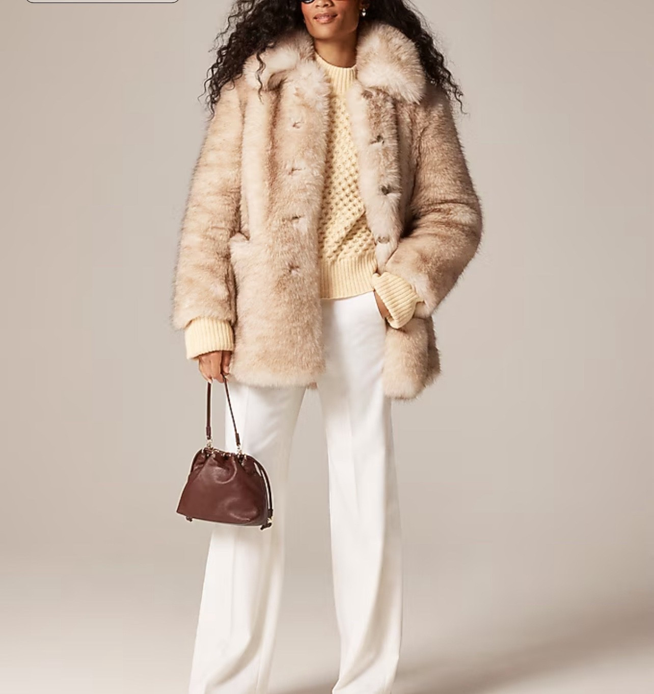 Faux-fur coat