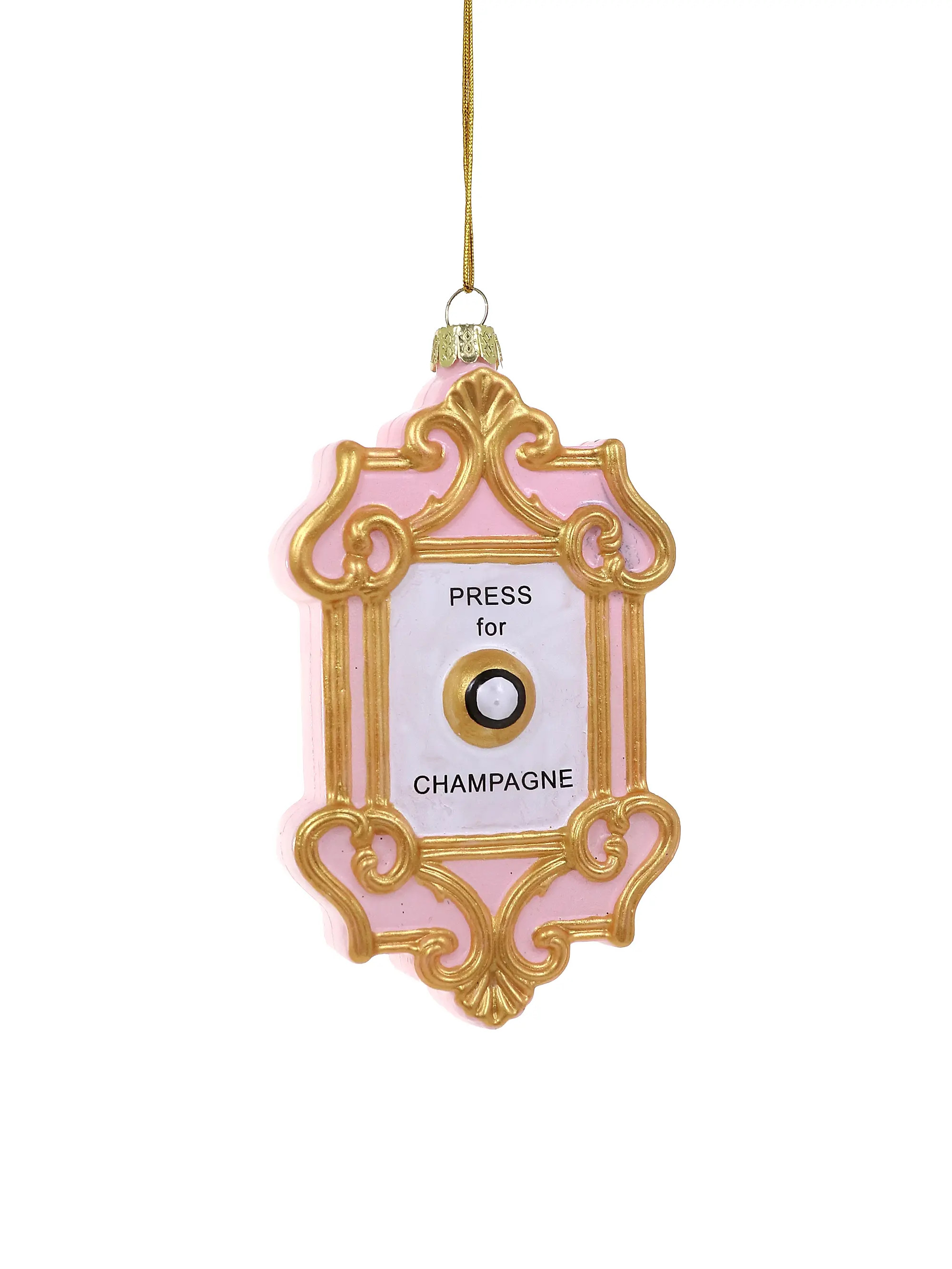Champagne Button Ornament | Saks Fifth Avenue