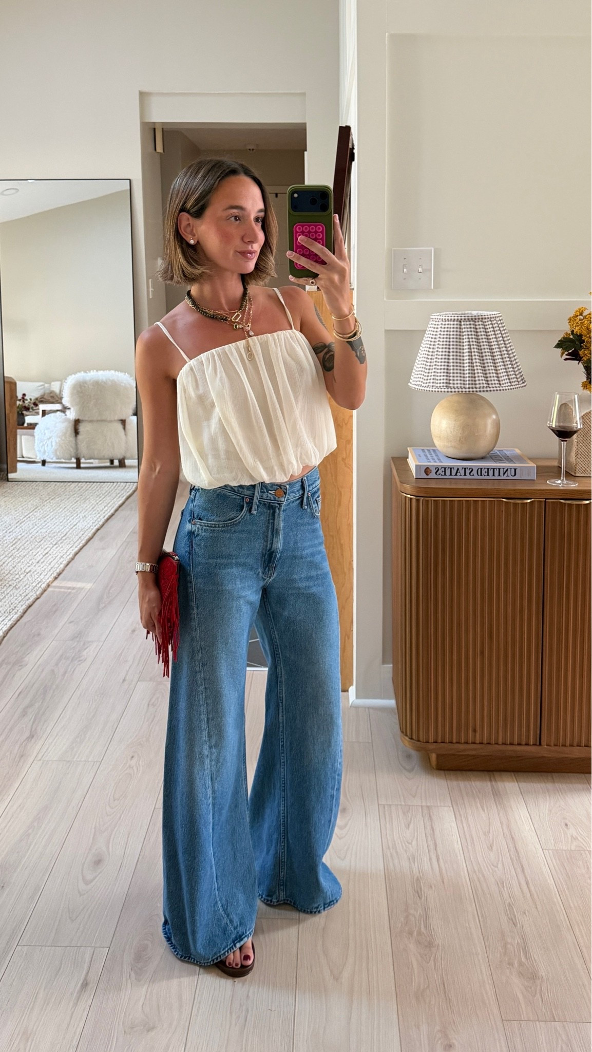 Date night! XS top almost sold out but linked similar options! 24 petite jeans