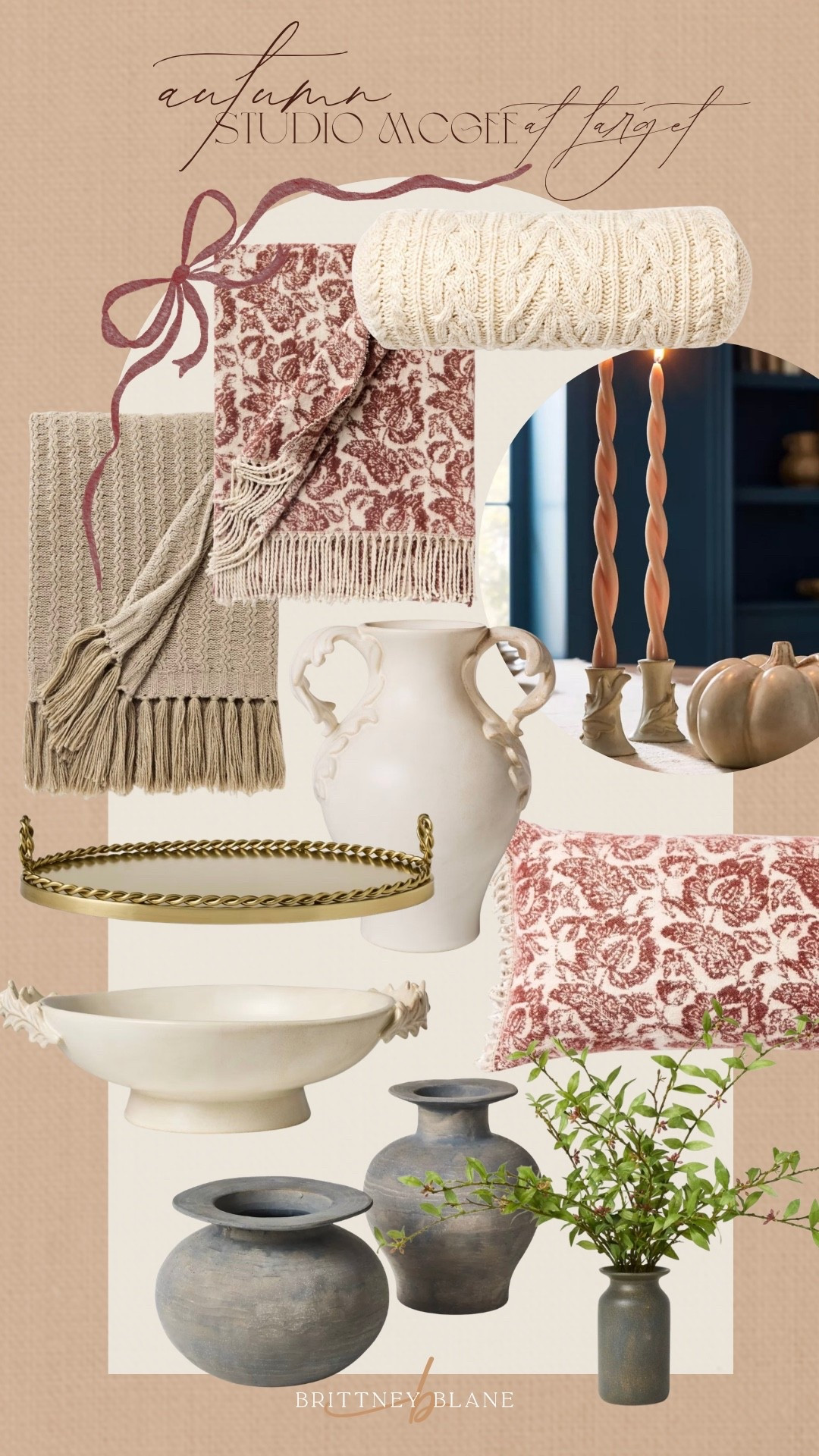 Autumn studio McGee collection @Target  I love these pieces, especially the beautiful, throw blanket and matching pillow. perfect for fall. perfect for that transitional period between summer and fall also.

#LTKSeasonal #LTKHome