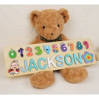 Personalized Name Puzzle With Pegs For Toddlers, Montessori Child Toys, 1st Birthday Baby Shower Gift, Nursery Decor Christmas Present | Etsy (US)