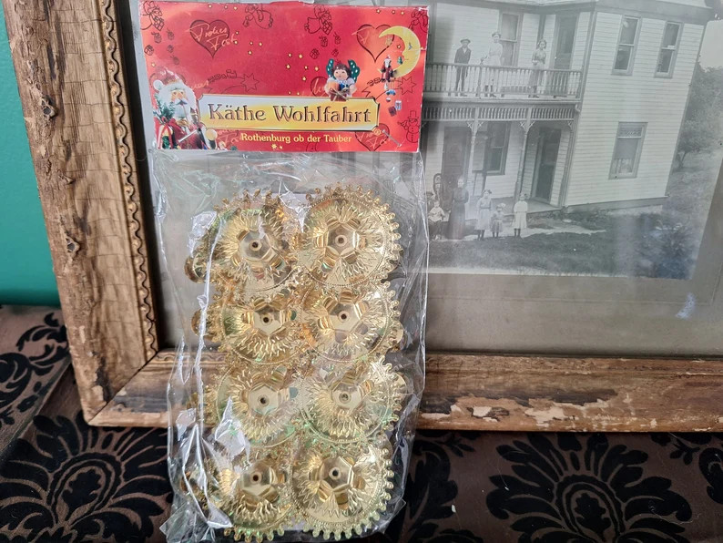 Vintage Christmas Tree Candle Clips Clip on Gold Tone NOS - Etsy | Etsy (US)