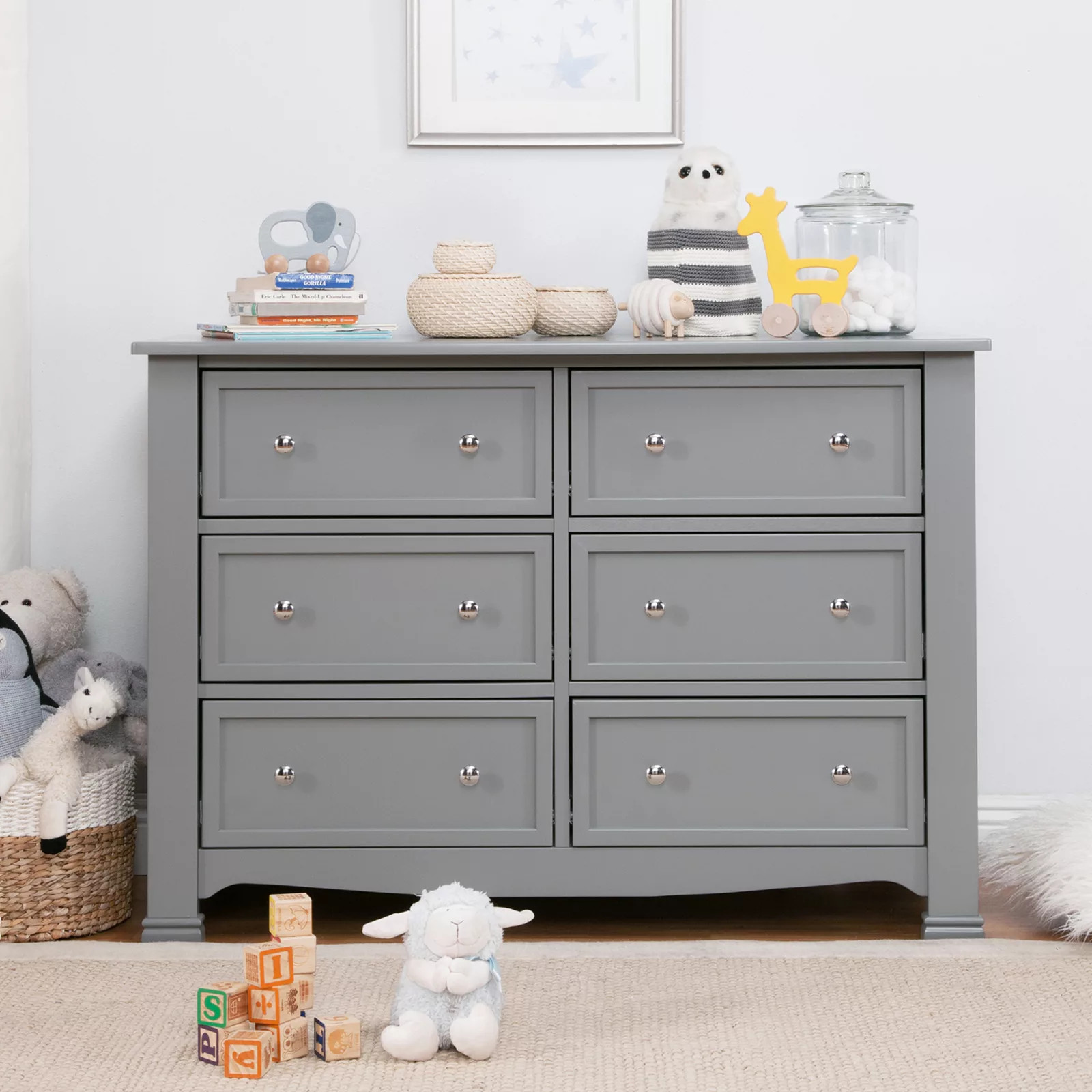DaVinci Kalani 6-Drawer Double Wide Dresser, Gray | Kohl's