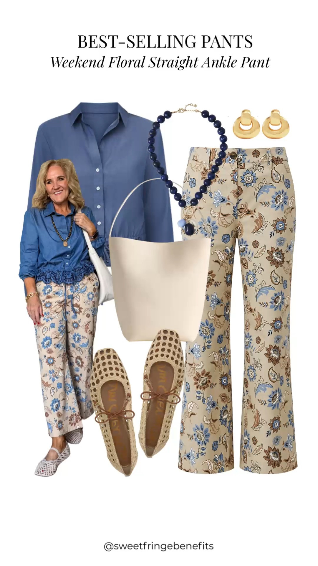 These floral pants caught my eye because they make a simple blouse feel like a whole outfit. I’d keep the rest of the look easy and let the print have its moment.

#LTKgrwm #LTKdayinmylife #LTKootd