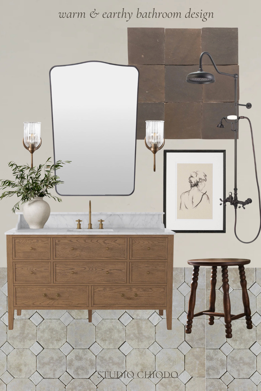 Warm & Earthy Bathroom Design 

 #LTKHome