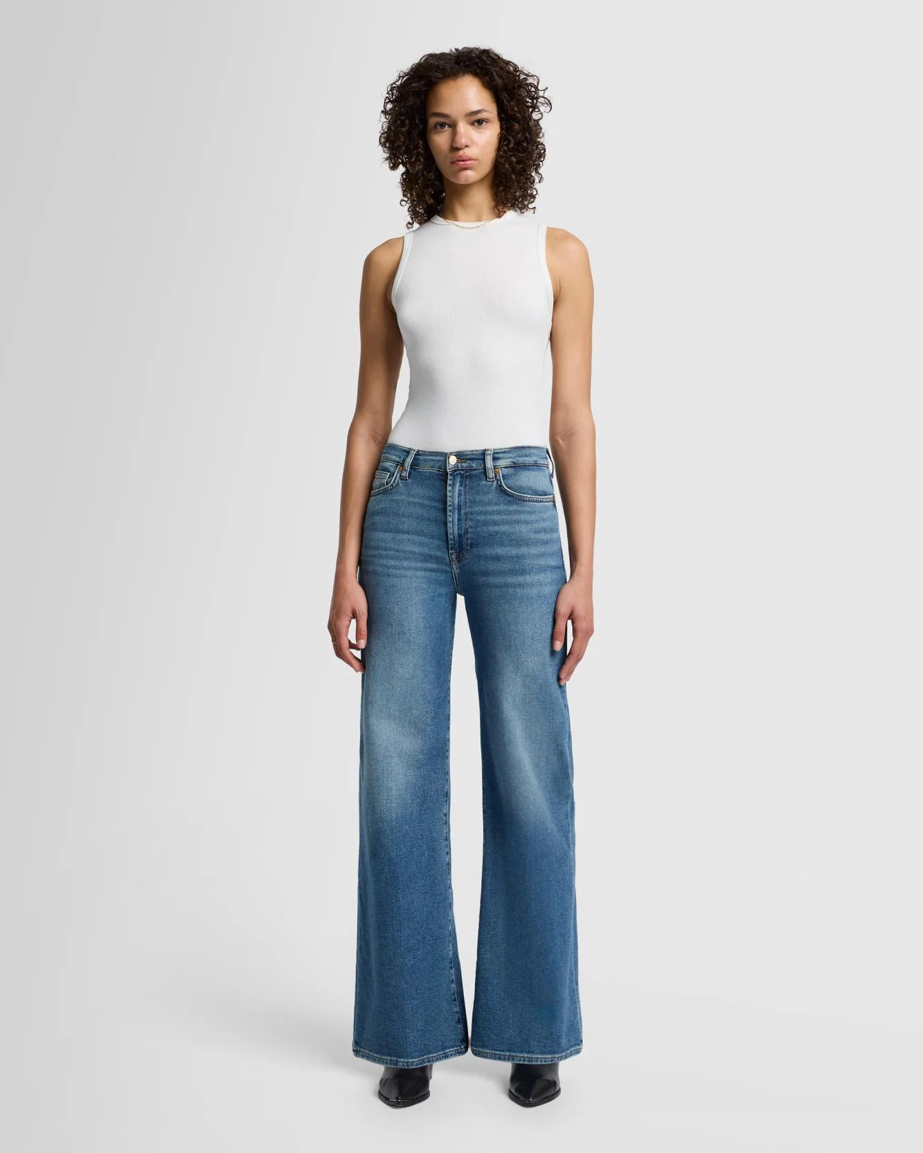 Luxe Vintage Ultra High Rise Jo in Sea Level | 7 For All Mankind | 7 For All Mankind