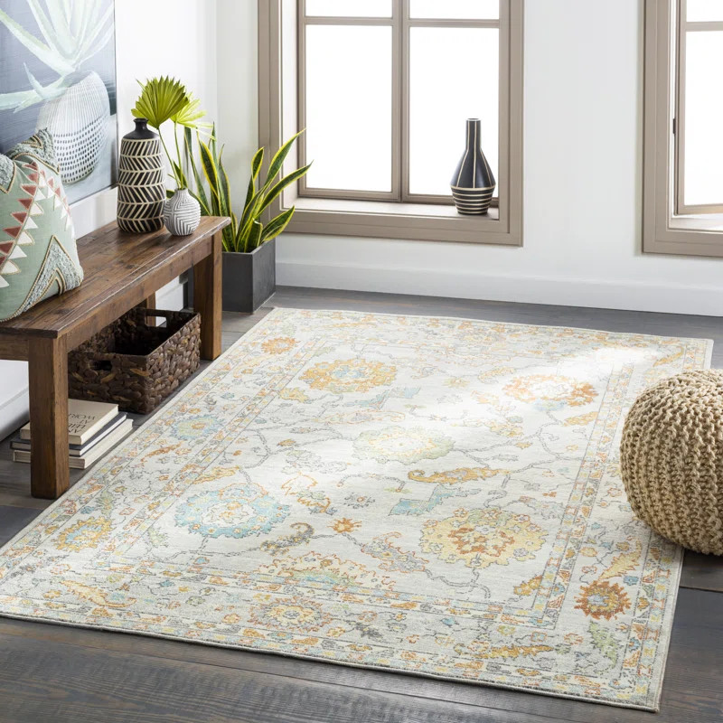 Cugina Oriental Aqua/Mint Indoor / Outdoor Area Rug | Wayfair North America