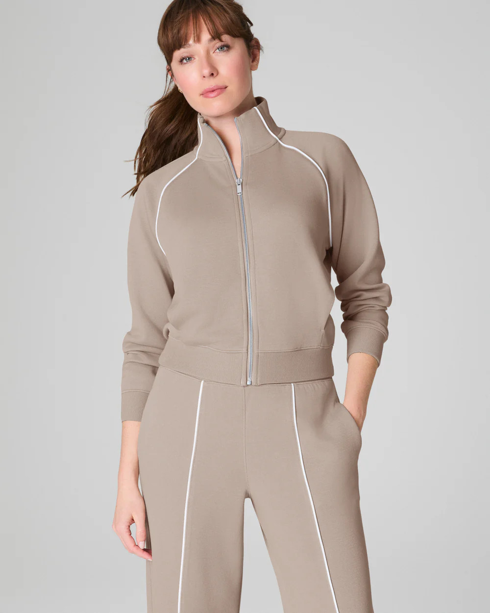 SPANX® AirEssentials Pique Full Zip Track Jacket | Spanx