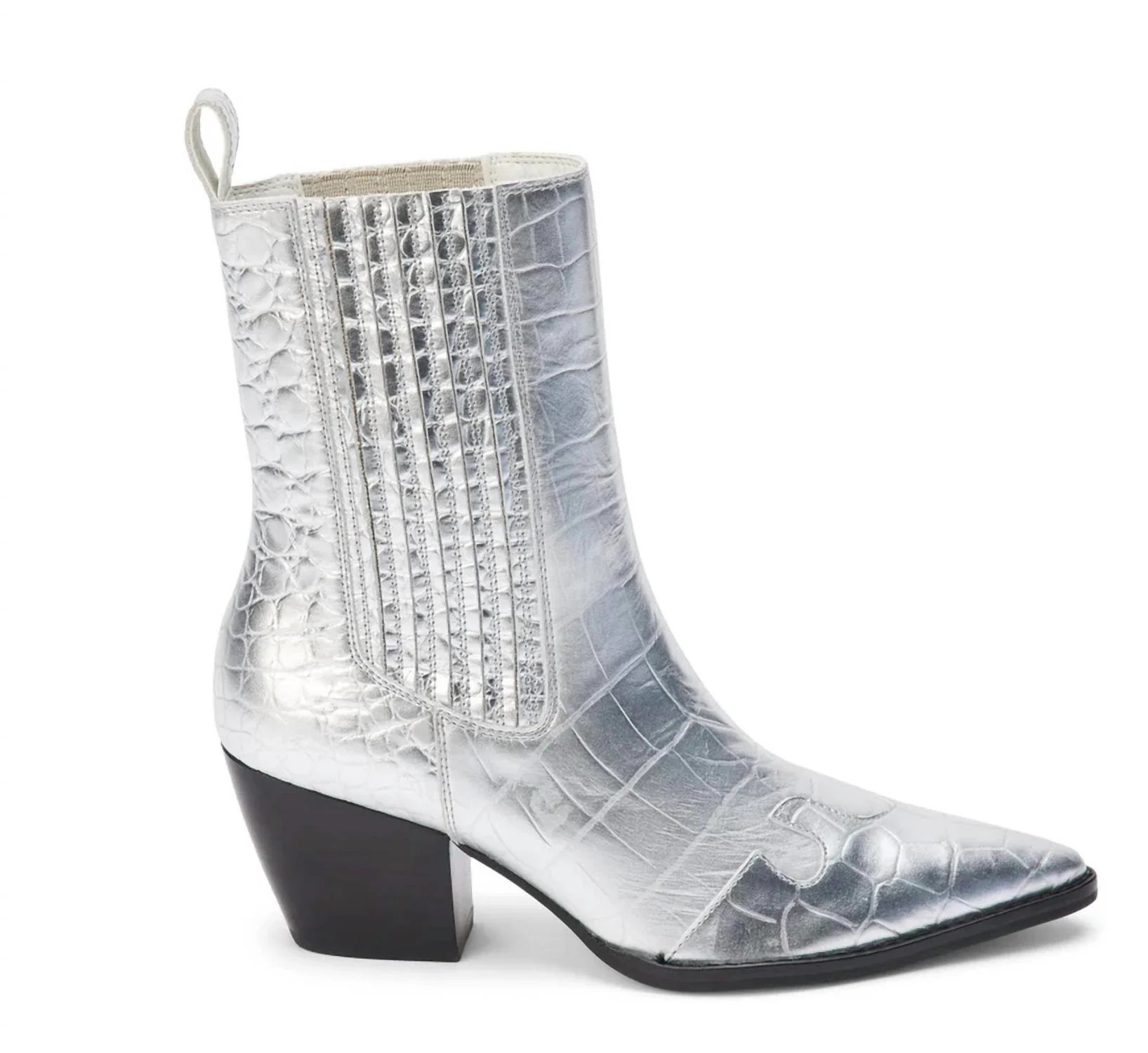 Women's Collins Ankle Boot In Silver | Shop Simon