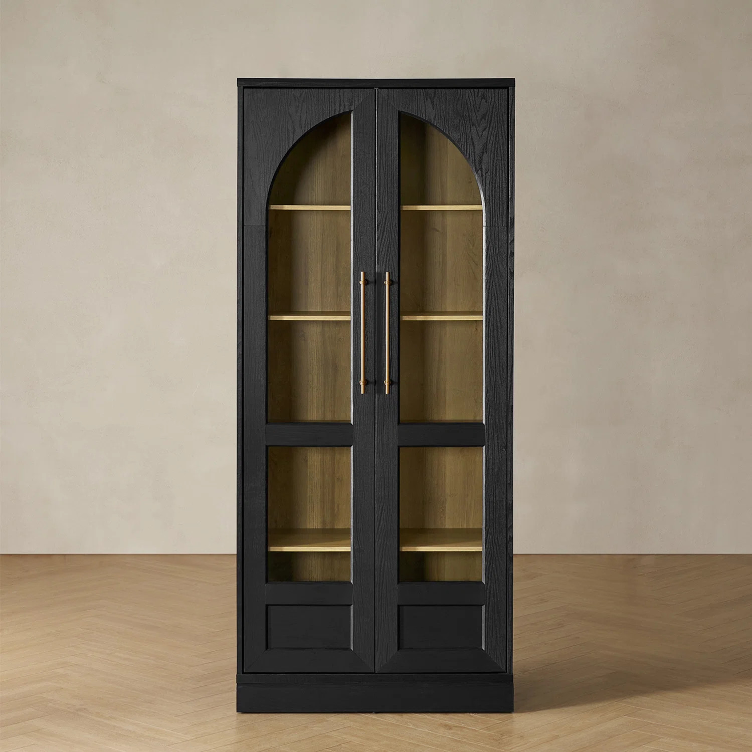 Latitude Run® Mahfuza Arched Tall Display Cabinet | Wayfair North America