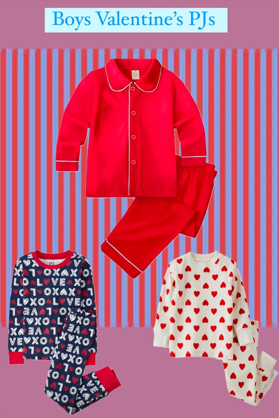 Amazon Boys Valentine’s Pajamas #amazon #valentinespjs #boys #boyspjs 

#LTKKids #LTKGiftGuide #LTKSeasonal